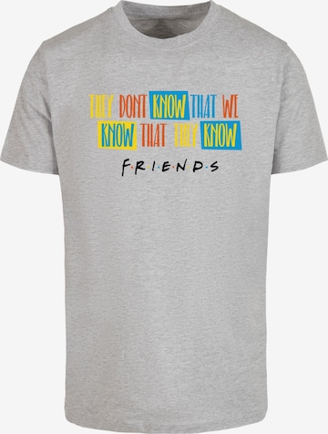 ABSOLUTE CULT Shirt 'Friends - They Don't Know' in Grey: front