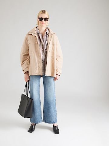 Monki Between-Season Jacket in Beige