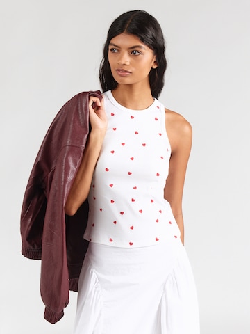 Haut ABOUT YOU en blanc : devant