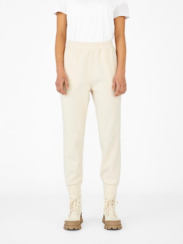 Tapered Pantaloni 'Ilona Meza' di OBJECT in beige: frontale