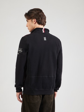 CAMP DAVID Zip-Up Hoodie in Black