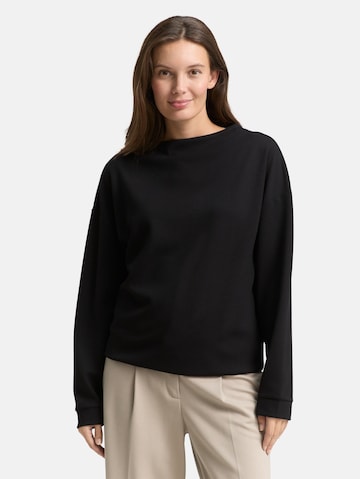 TOM TAILOR Sweatshirt in Schwarz: Vorderseite