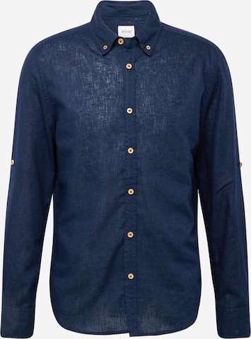 MUSTANG - Regular Fit Camisa 'RAWLINS' em azul: frente