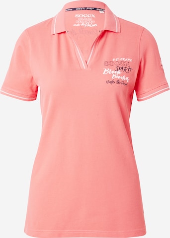 Soccx Shirt in Roze: voorkant