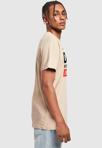 Merchcode Shirt 'Fathers Day - Best dad, just ask' in Beige