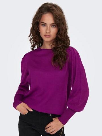 ONLY Pullover in Lila: Vorderseite