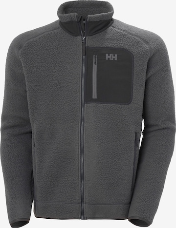 HELLY HANSEN Fleece jas 'Panorama Pile' in Grijs: voorkant