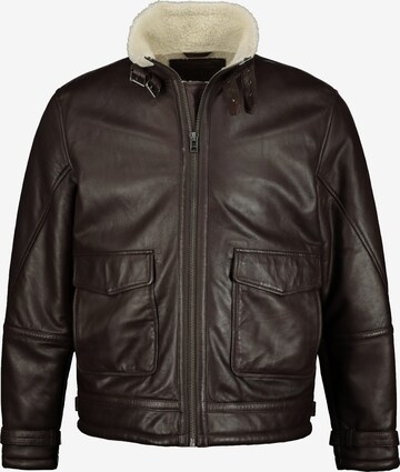 JP1880 Between-Season Jacket in Brown: front