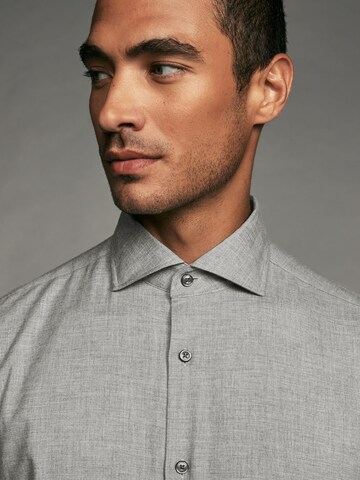 Next Regular fit Button Up Shirt in Grey