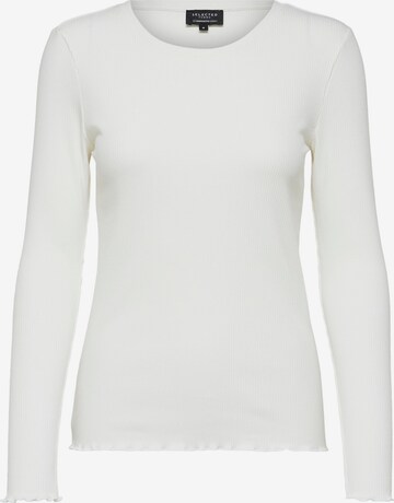 SELECTED FEMME T-shirt 'Anna' i vit: framsida