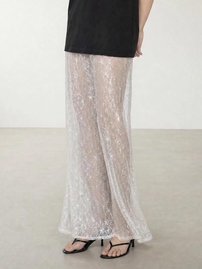 ARMIE Rock 'The Daisy Sequins Maxi Skirt' in 34 in weiß, Produktansicht