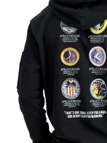 ALPHA INDUSTRIES Sweatshirt 'Apollo Mission'‌‌ in Schwarz