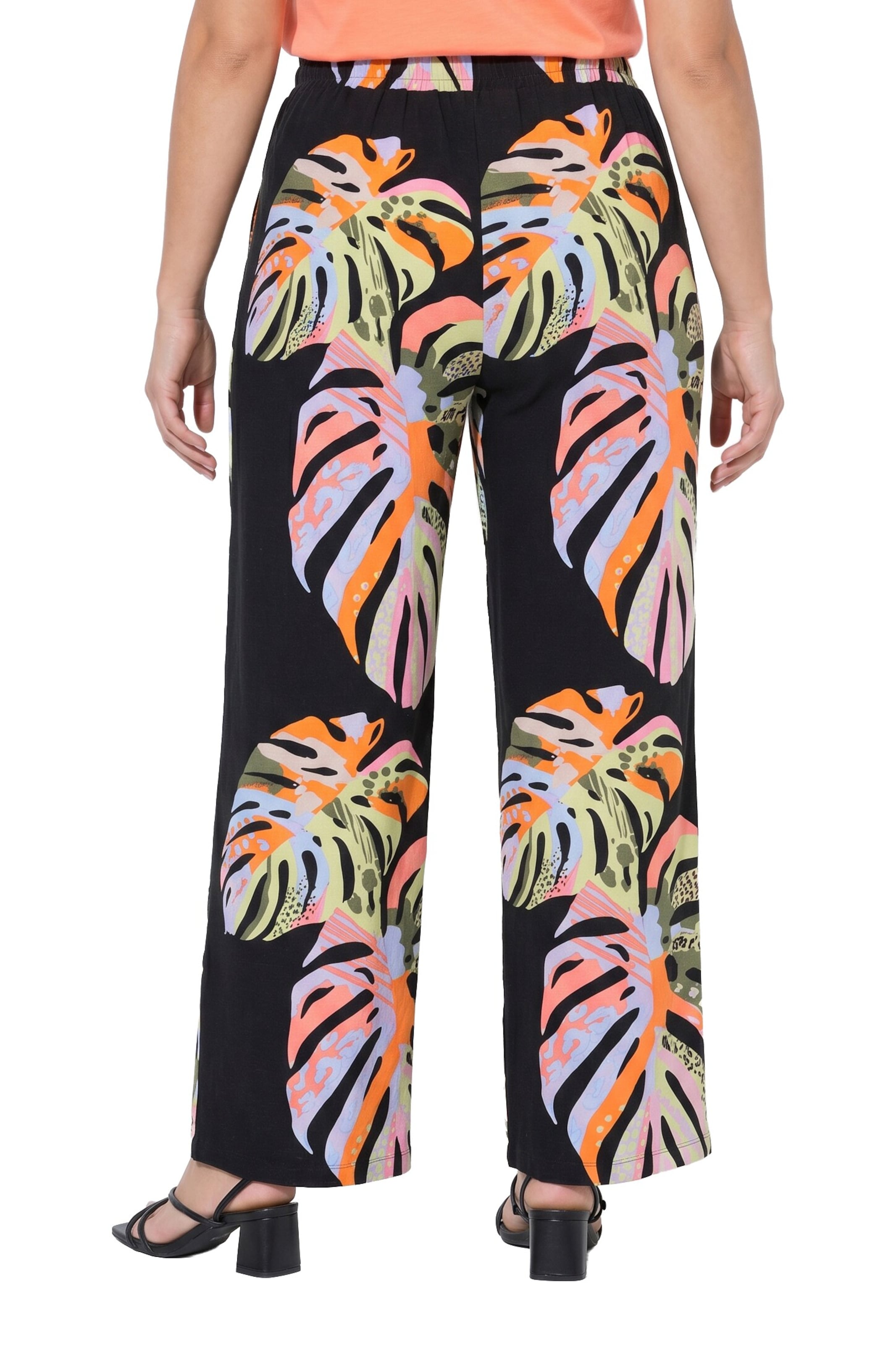 Angel of Style Wide leg Broek in Zwart