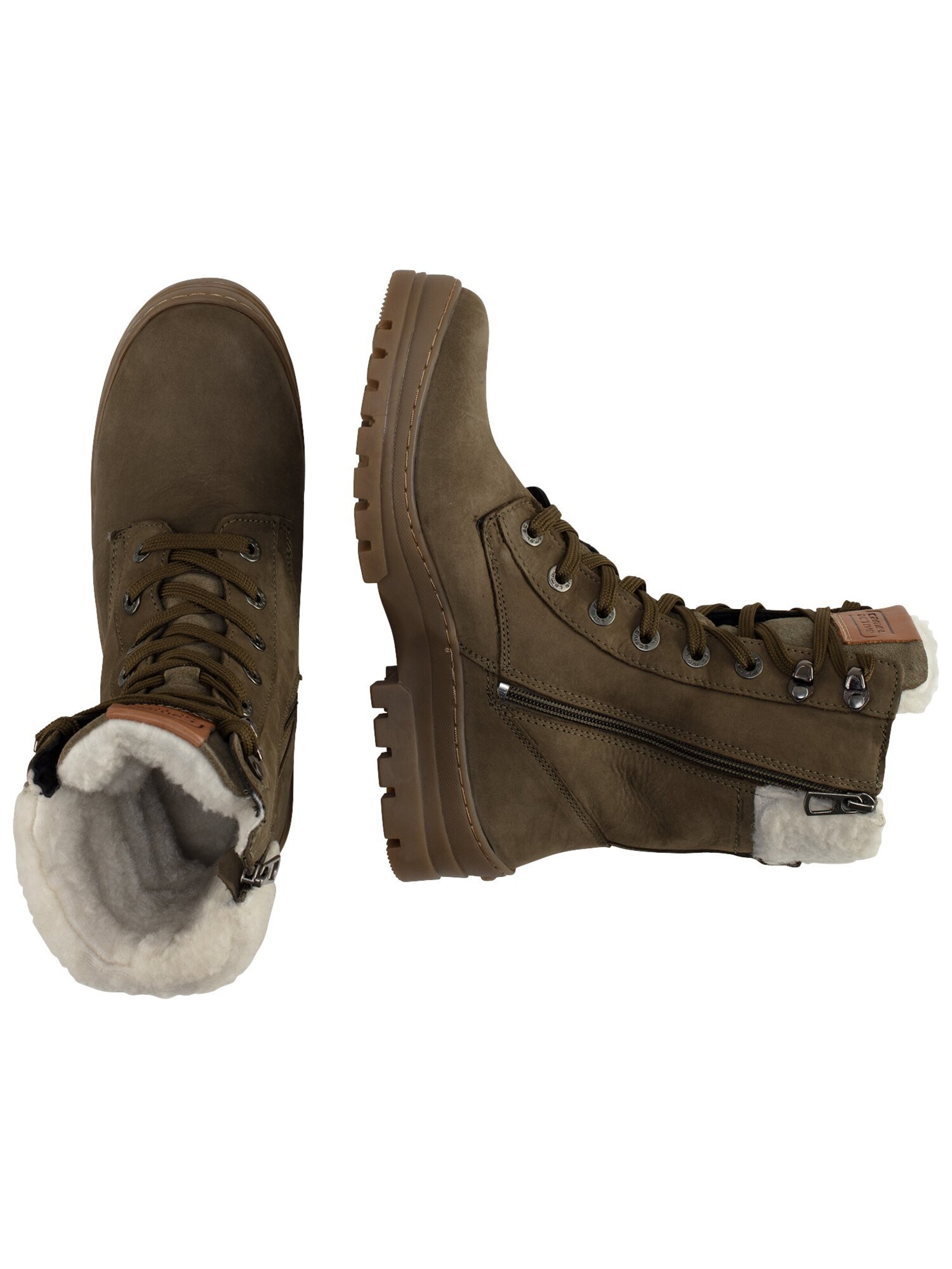 CAMEL ACTIVE Lace-Up Boots in Green