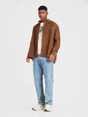 TOPMAN Comfort fit Overhemd in Bruin