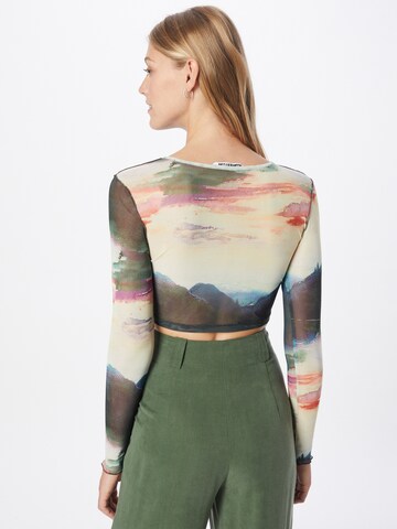 NEON & NYLON Shirt 'NEOLANDSCAPE' in Weiß