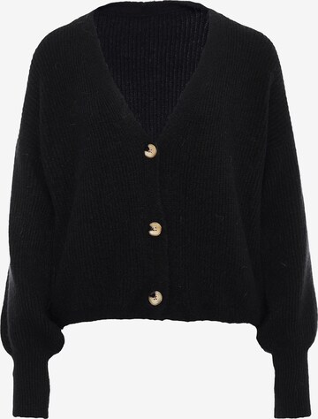 Decay Knit Cardigan in Black: front