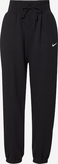 Pantaloni 'Phoenix Fleece' Nike Sportswear pe negru / alb, Vizualizare produs