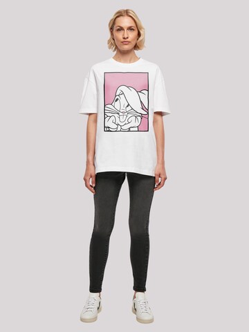 T-shirt ' Looney Tunes Bugs Bunny Adore' F4NT4STIC en blanc