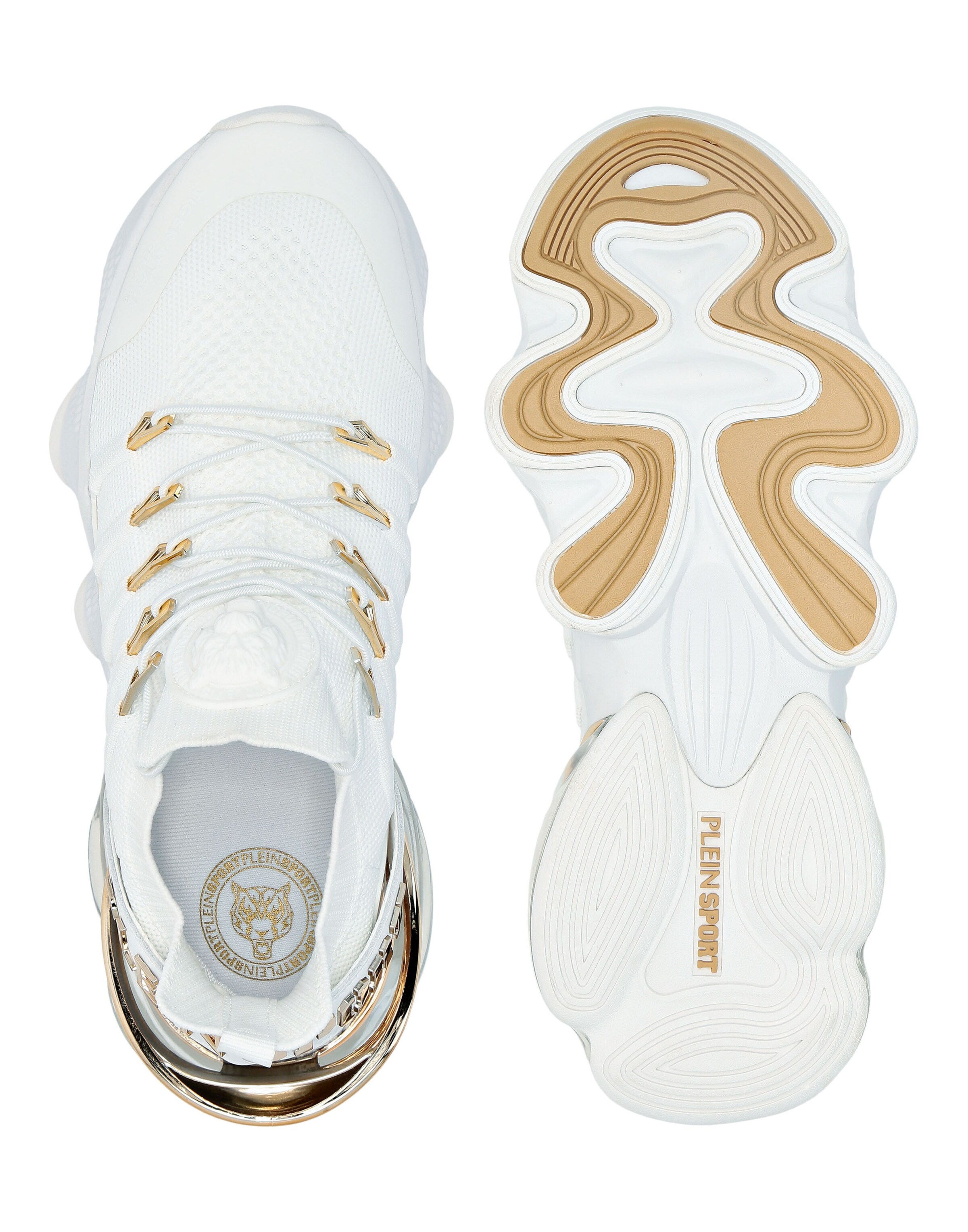 Plein Sport - Zapatillas deportivas bajas 'Tiger Attack//Gen.X.04' en blanco