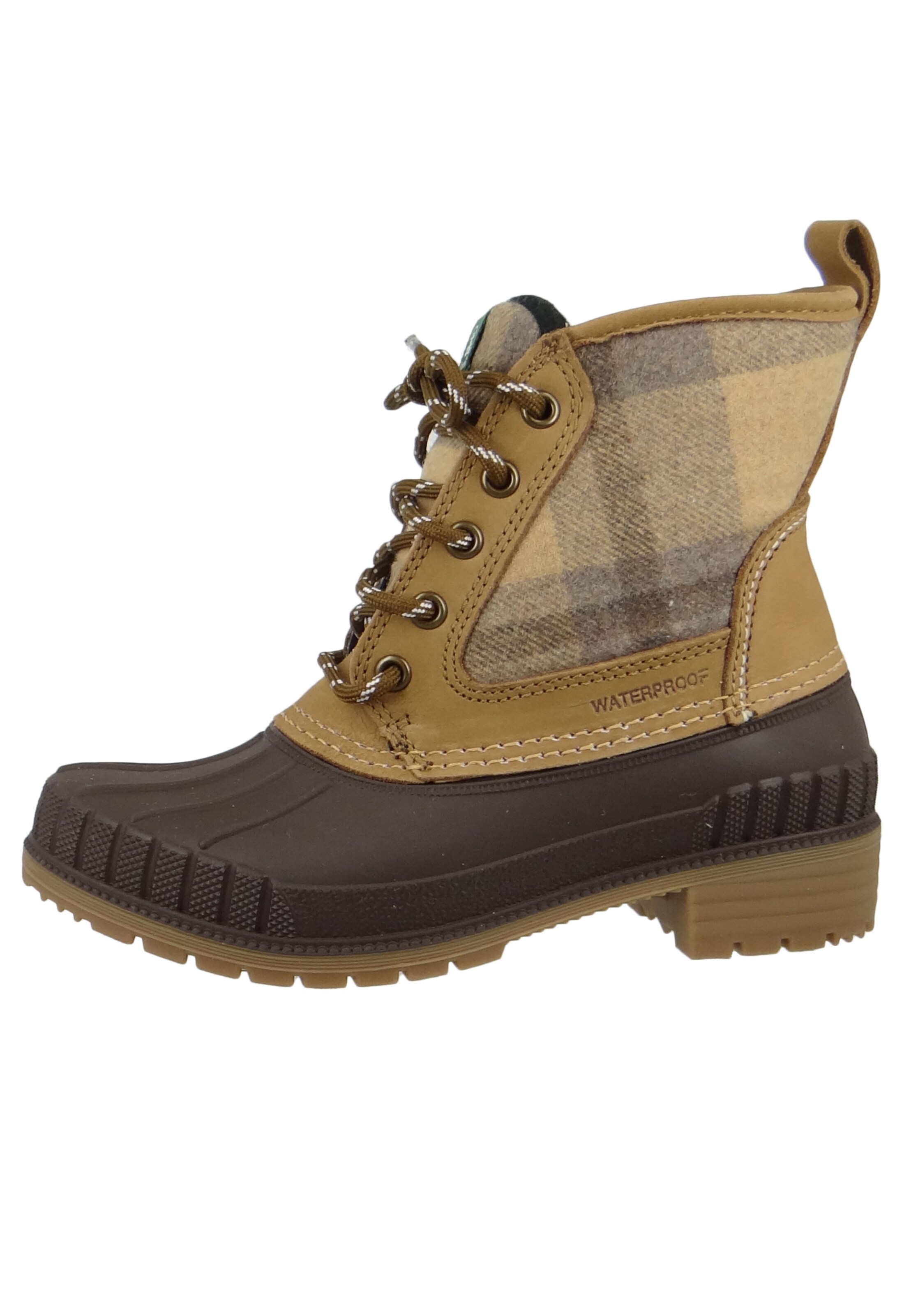 Kamik Lace-up bootie 'Sienna' in Brown