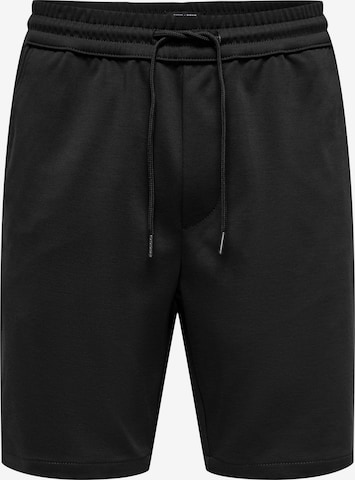 Pantalon 'Linus' Only & Sons en noir : devant