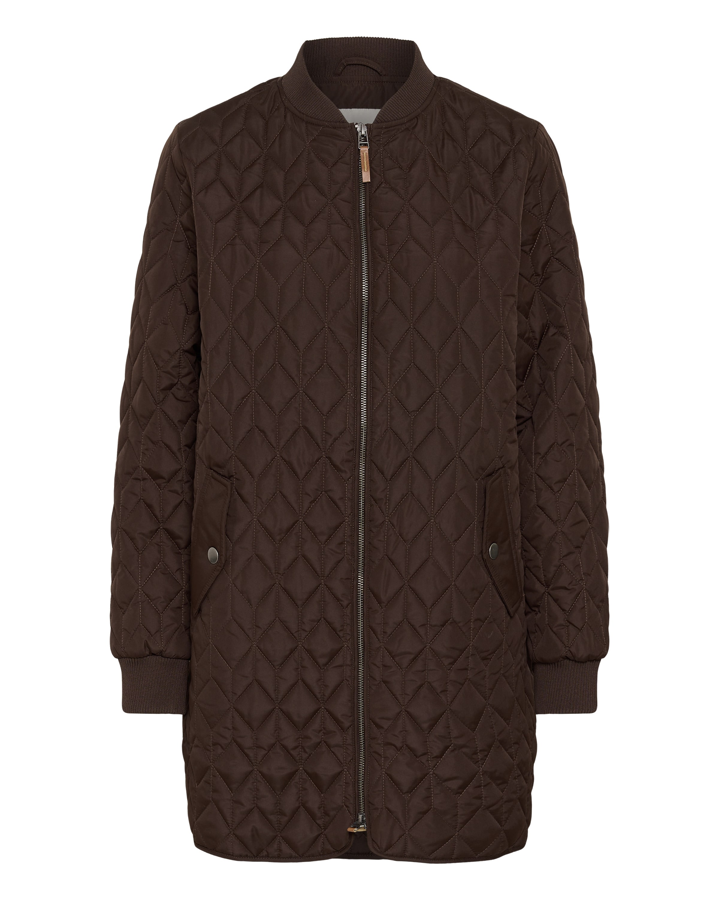 Kaffe Jacke 'KAlelia; in Braun: Vorderseite