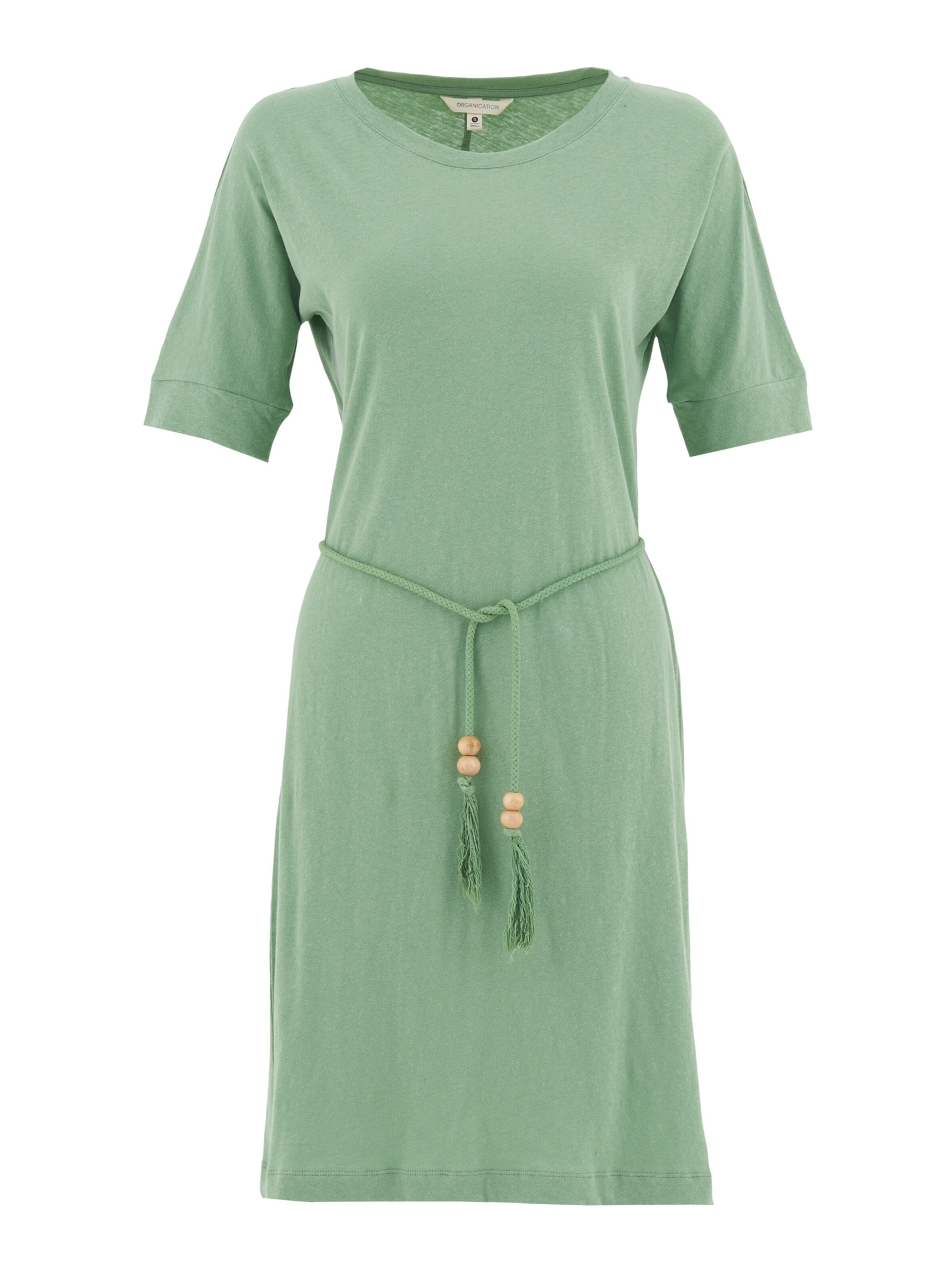 Organication Kleid in Grün: Vorderseite