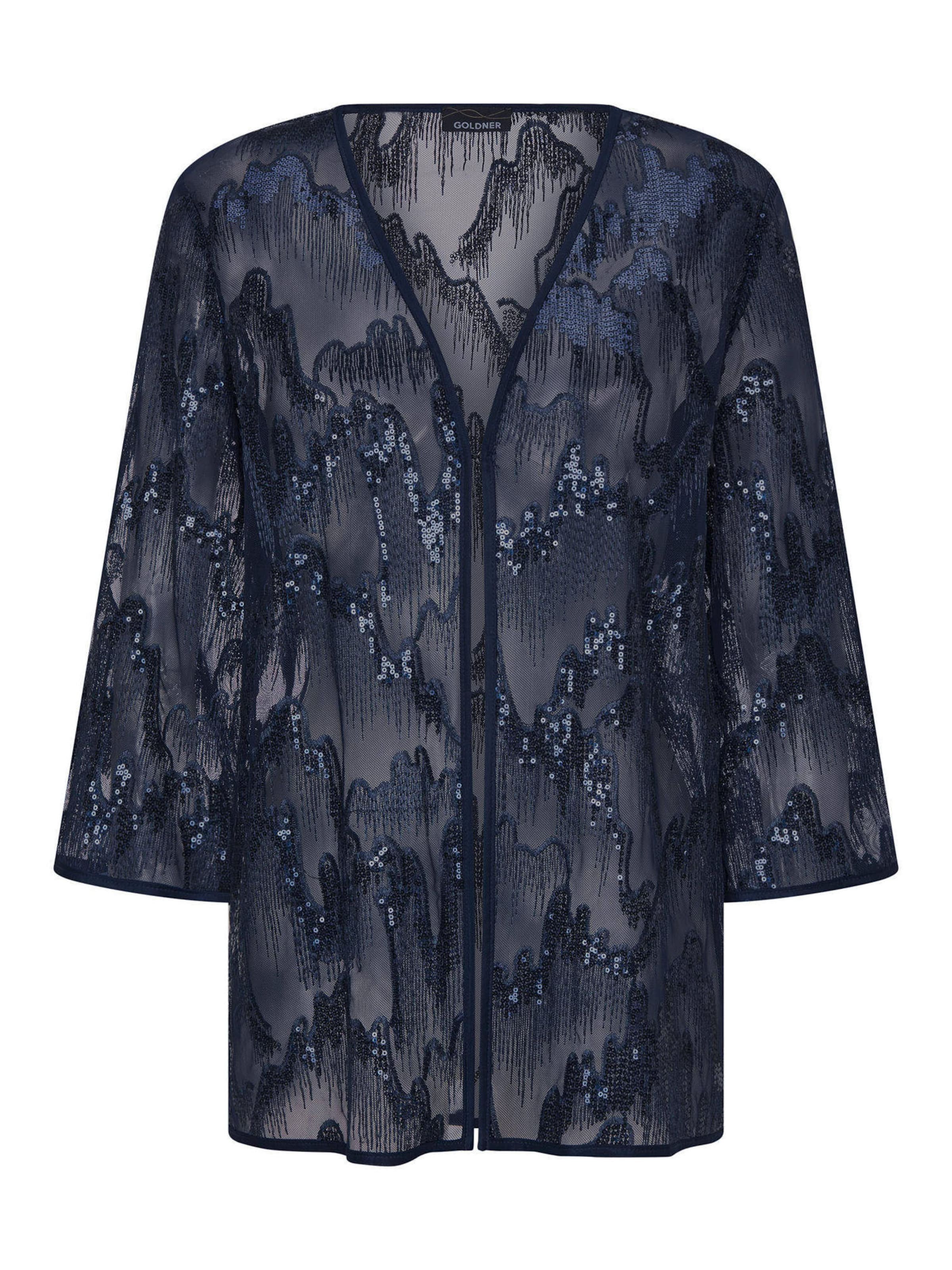 Goldner Jacke in Blau: Vorderseite