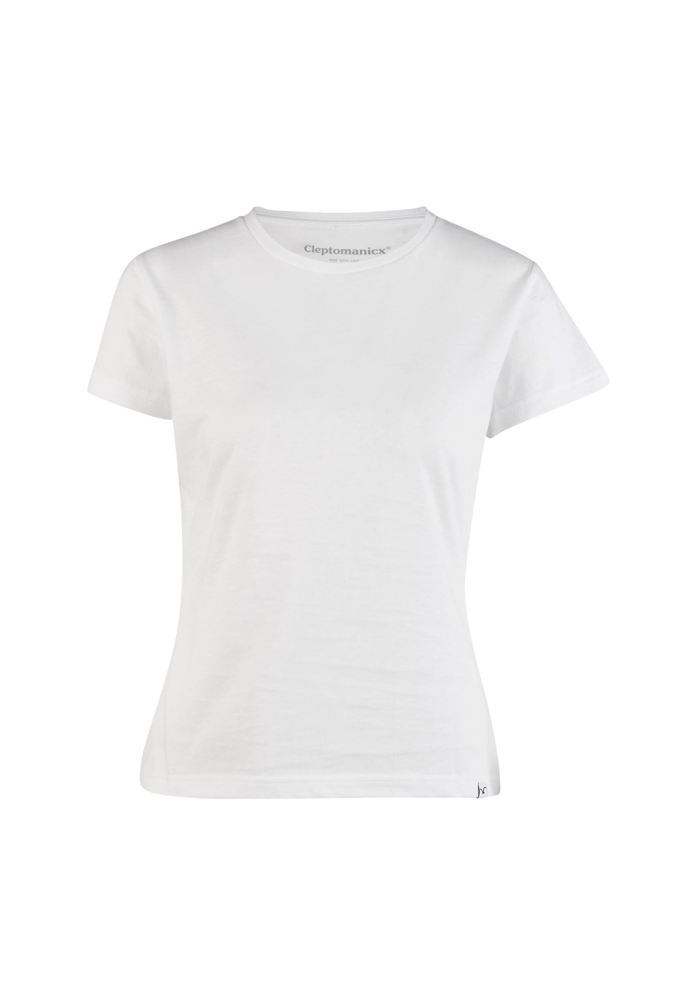 Cleptomanicx Shirt 'Slim Tee Ligull Slim' in White: front