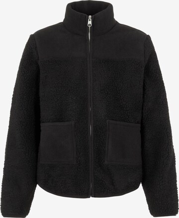 Veste en polaire 'Sadie' PIECES en noir : devant