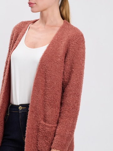 Influencer - Cárdigan ' Bouclé ' en marrón