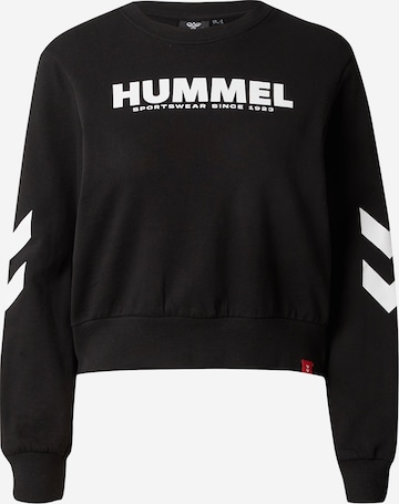 Hummel Sportief sweatshirt 'Legacy' in Zwart: voorkant