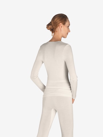 Pull-over 'Woolen Silk' Hanro en blanc