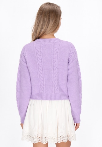 Cardigan 'Fashion Look' IZIA en violet