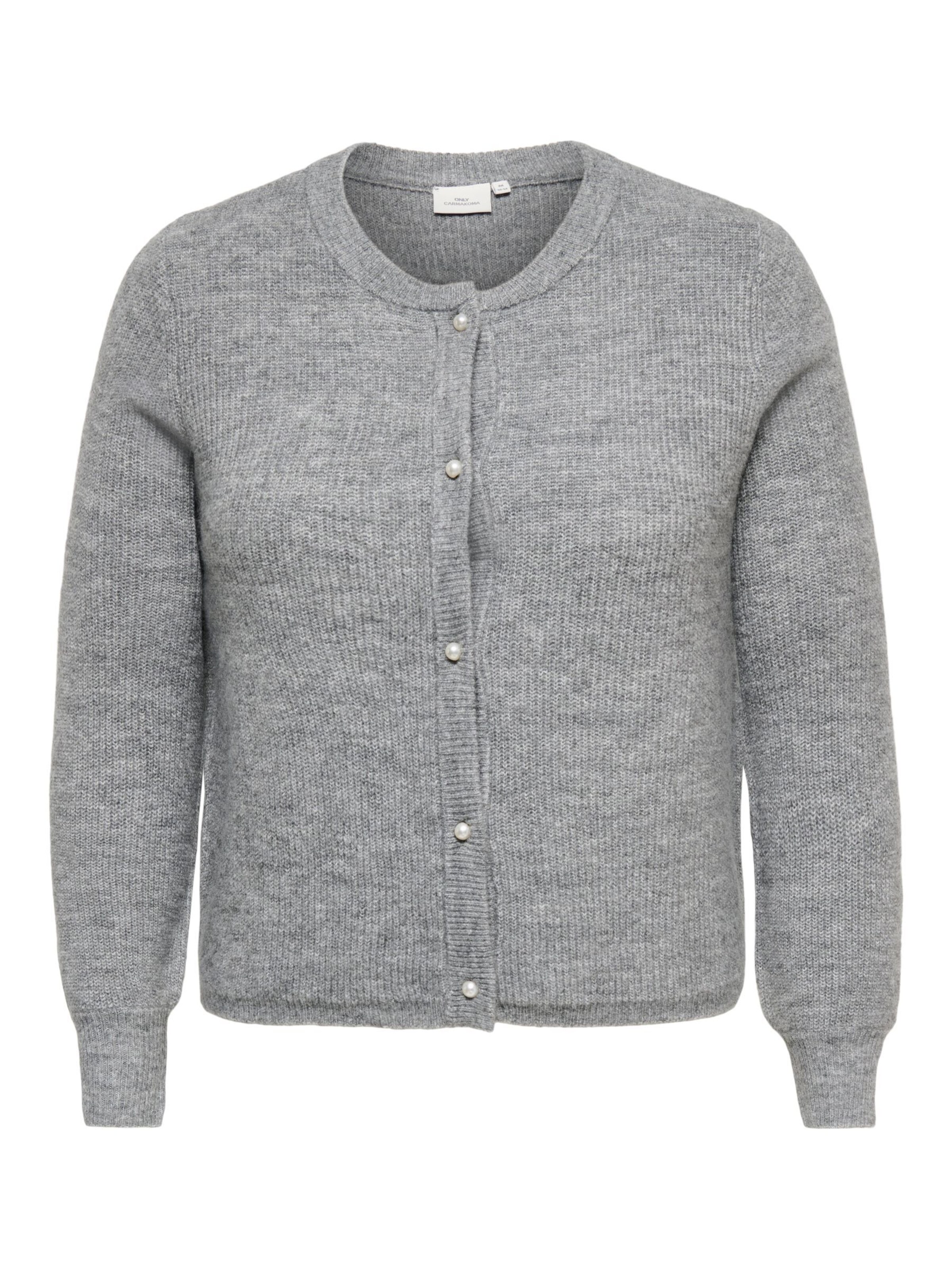 ONLY Carmakoma - Cárdigan 'CARRose' en gris: frente