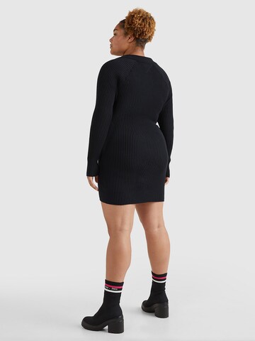 Tommy Jeans Curve Knitted dress in Black