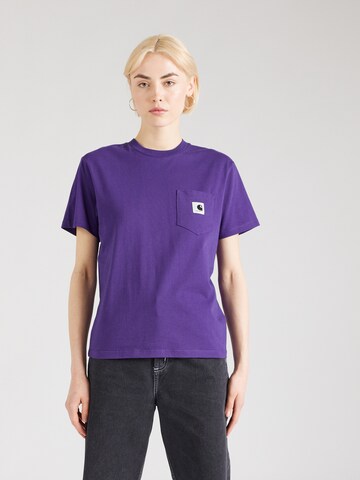 Carhartt WIP Majica | vijolična barva: sprednja stran