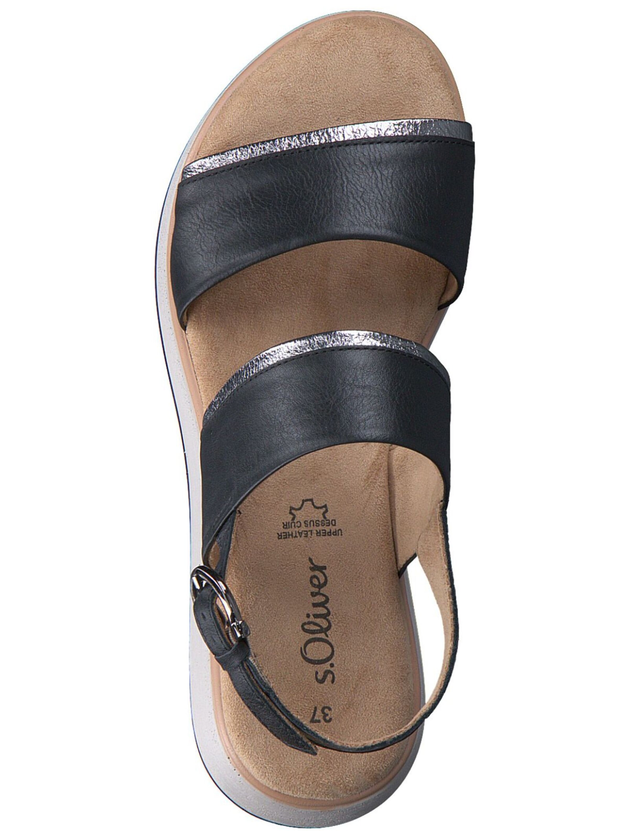 s.Oliver Sandale in Schwarz