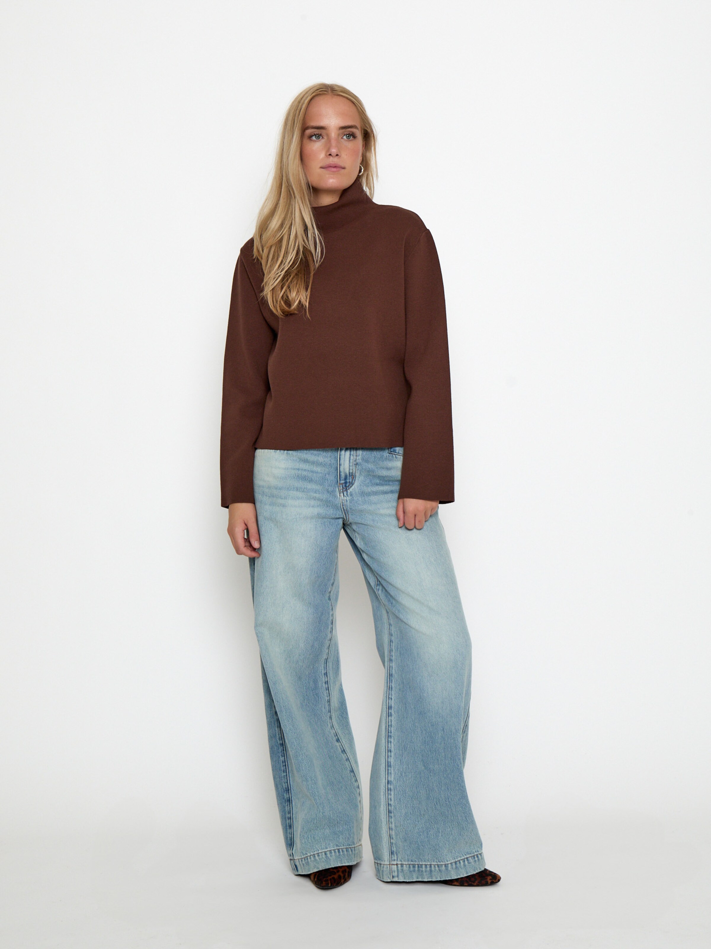 minus Pullover 'Lupi' in Braun