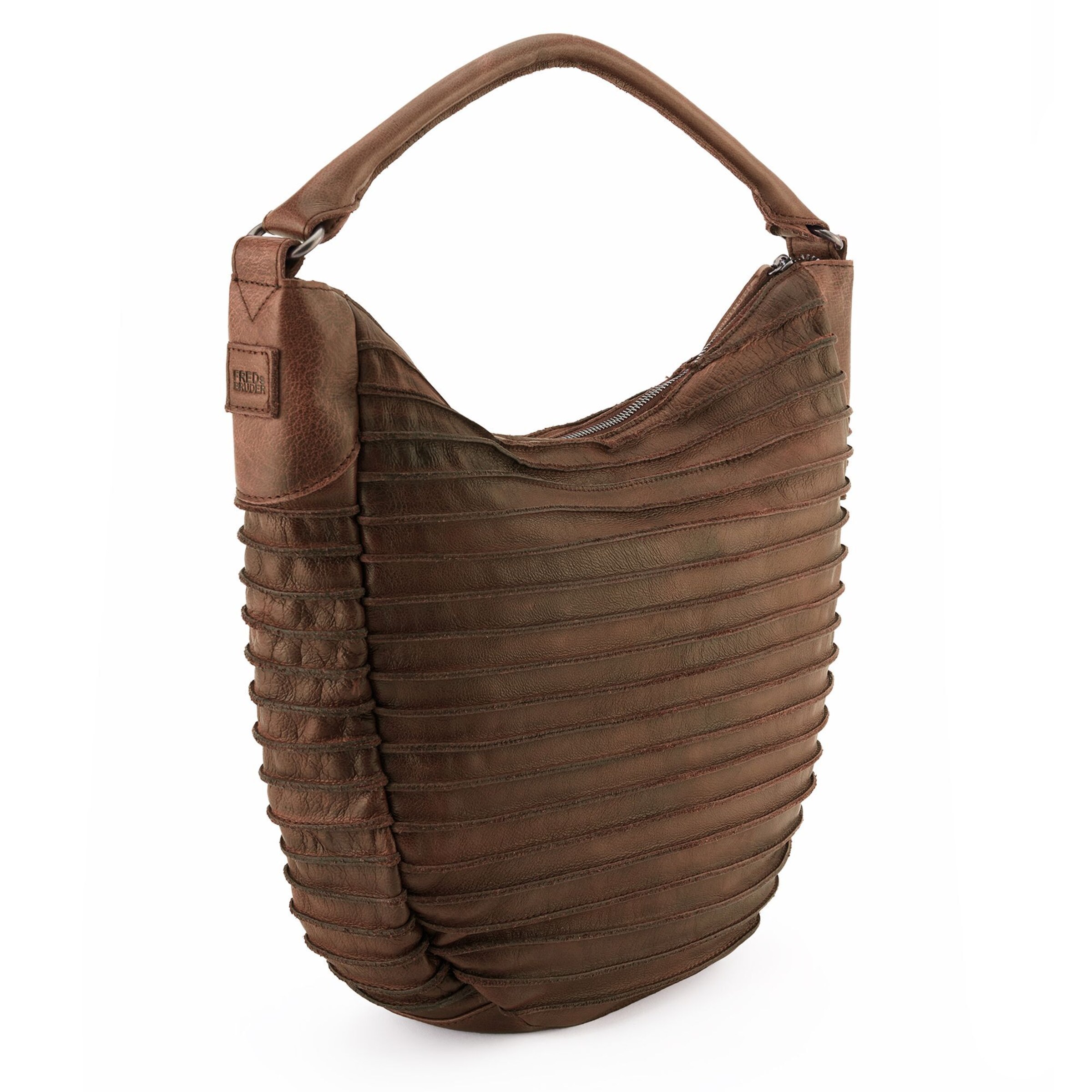 FREDsBRUDER Shoulder bag 'Riffeltier' in Brown