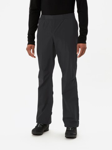 VAUDE Loose fit Sports trousers 'Yaras IV' in Black: front