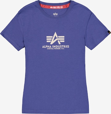 ALPHA INDUSTRIES Shirt in Lila: voorkant