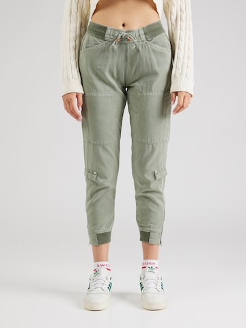 FREEMAN T. PORTER Tapered Broek 'Celine Jazz' in Groen: voorkant