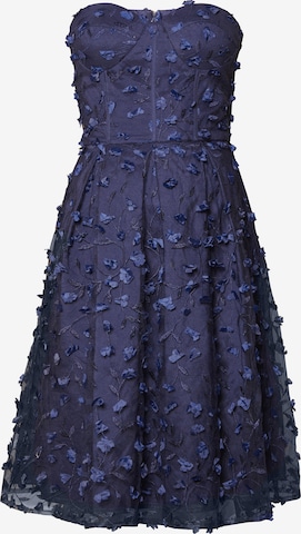 Chi Chi Curve Koktejlové šaty – modrá: přední strana