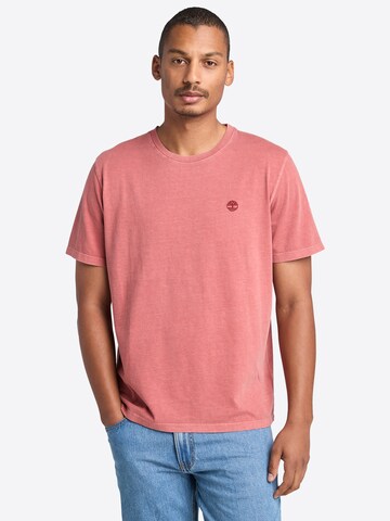 TIMBERLAND Футболка 'Garment ' в Красный: спереди