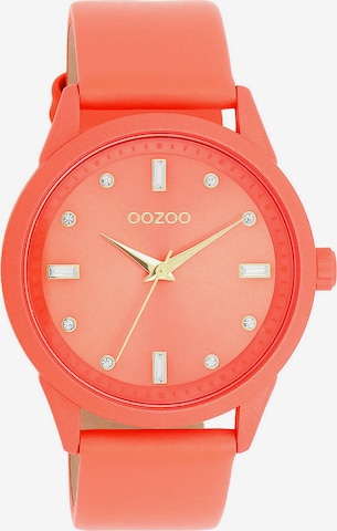 OOZOO Analog Watch in Orange: front