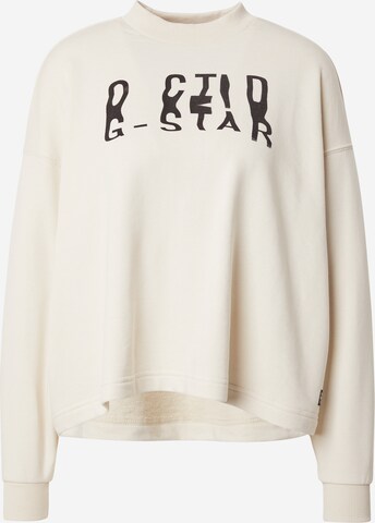 G-STARSweater majica 'Chroma' - bijela boja: prednji dio