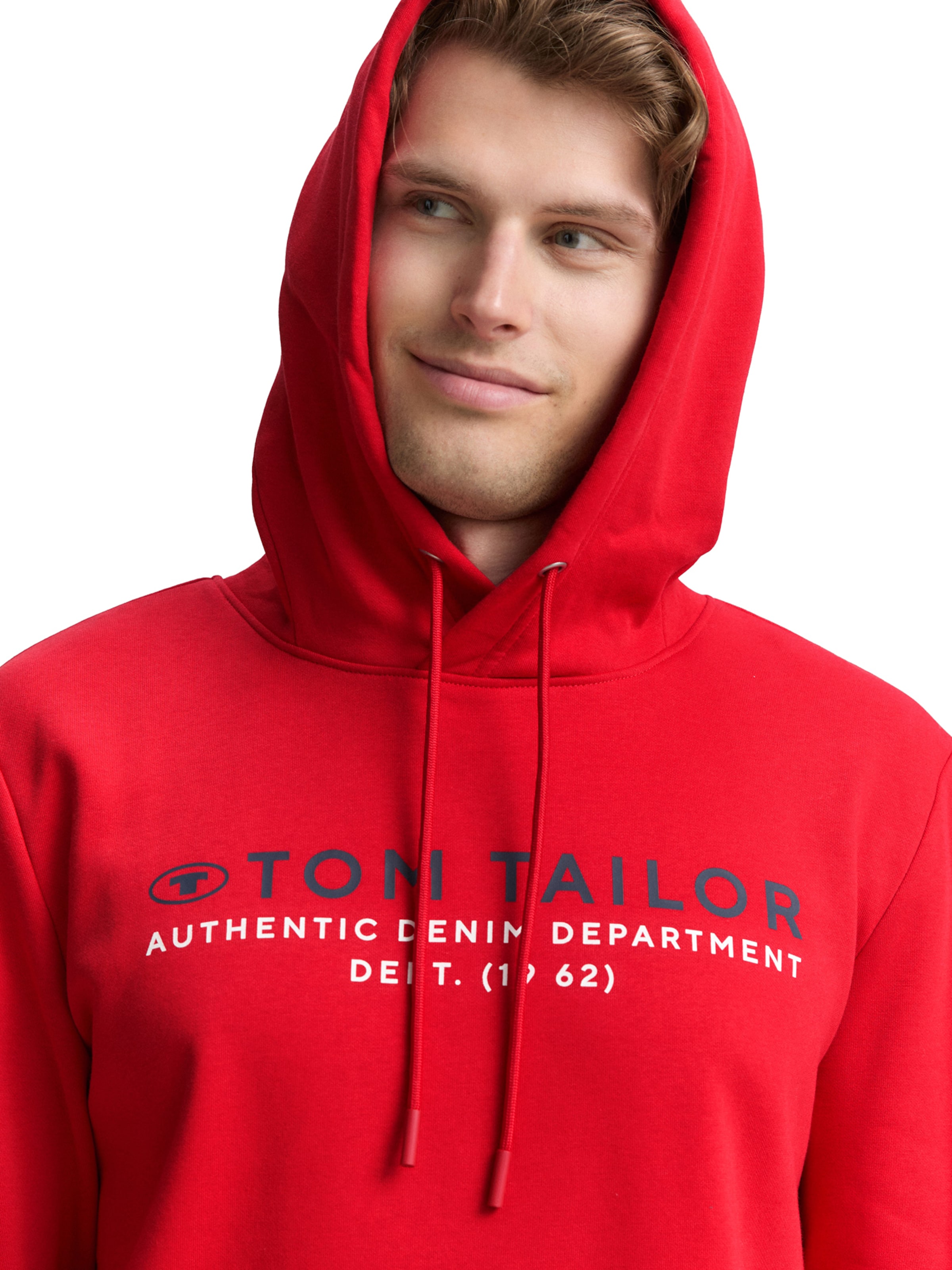 TOM TAILOR Sweatshirt in Red