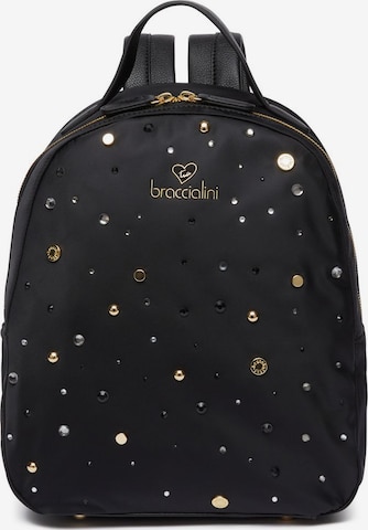 Braccialini Rucksack 'Beth Strass' in Schwarz: Vorderseite